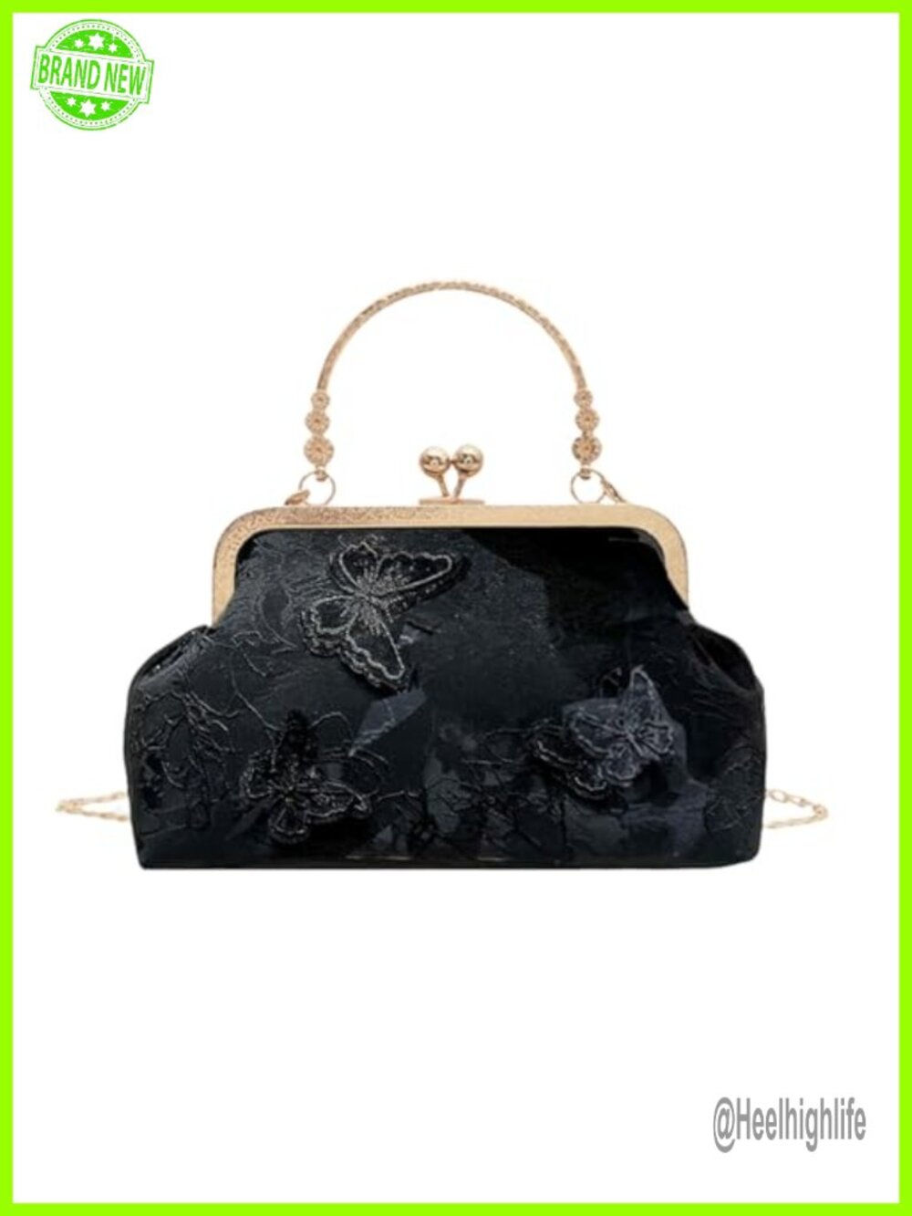 Embroidered Butterfly Clutch Purses Retro Crossbody Shoulder Bag Bridal Wedding